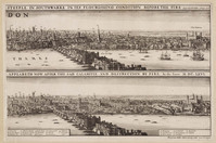 KG 00833a-b
          <br/>
          Gezicht op Londen, voor en na de brand van 1666
          <br/>
          <em>Hollar, Wenzel (1607-1677)</em>